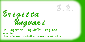 brigitta ungvari business card
